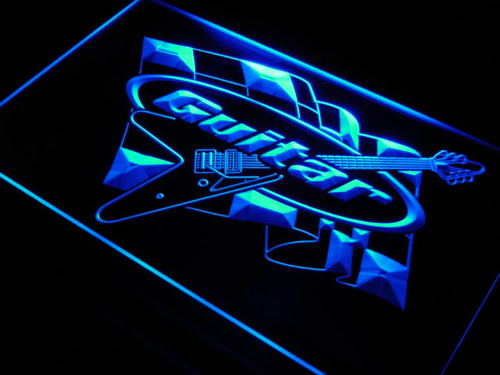 Guitar Racing Contest Display Neon Light Sign
